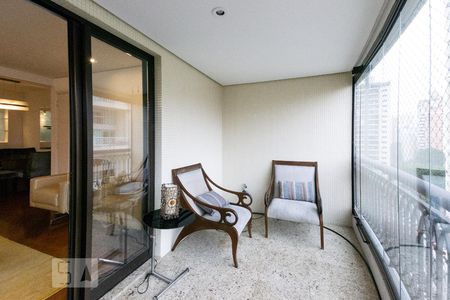 Varanda da Sala 1 de apartamento para alugar com 3 quartos, 116m² em Moema, São Paulo