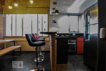 Cozinha de apartamento à venda com 1 quarto, 50m² em Brooklin Paulista, São Paulo