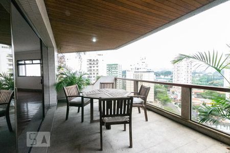 Varanda da Sala 1 de apartamento à venda com 4 quartos, 420m² em Moema, São Paulo