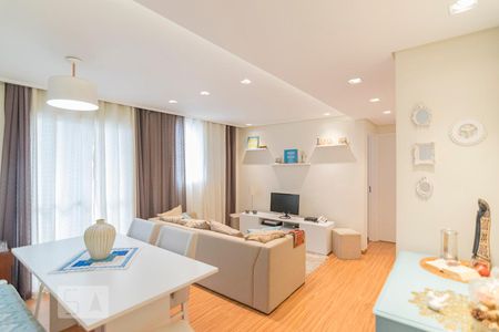 Sala de apartamento à venda com 2 quartos, 58m² em Vila Valparaíso, Santo André