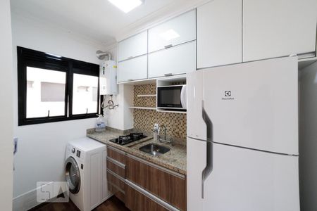 Cozinha de apartamento para alugar com 1 quarto, 36m² em Campo Belo, São Paulo