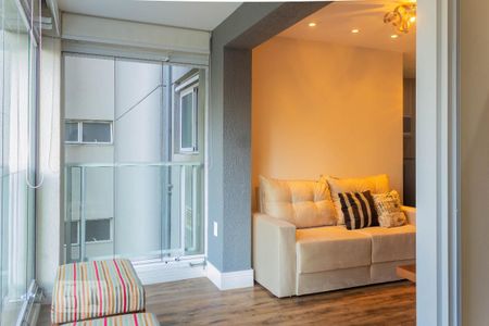 Apartamento para alugar com 49m², 1 quarto e 1 vagaVaranda