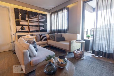 Sala de apartamento à venda com 1 quarto, 55m² em Cidade Monções, São Paulo