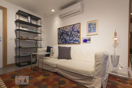 Sala de apartamento à venda com 1 quarto, 40m² em São Conrado, Rio de Janeiro