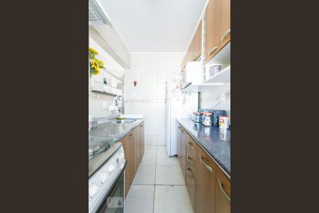 Cozinha de apartamento à venda com 1 quarto, 43m² em São Sebastião, Porto Alegre