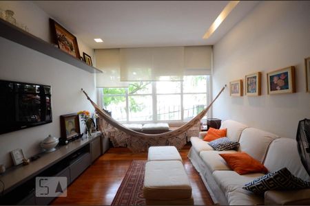 Sala de apartamento para alugar com 3 quartos, 110m² em Gávea, Rio de Janeiro