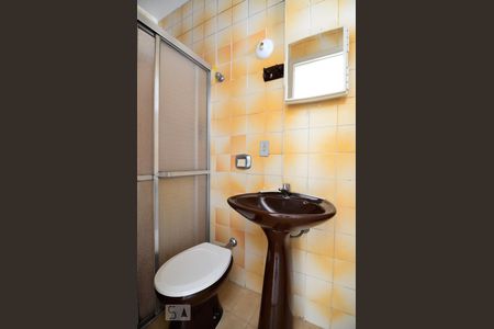 Banheiro de kitnet/studio para alugar com 1 quarto, 21m² em Vila Itapura, Campinas