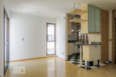 Sala de apartamento à venda com 1 quarto, 45m² em Indianópolis, São Paulo