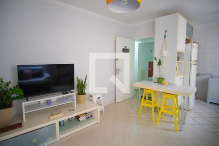 Sala e Cozinha de apartamento para alugar com 1 quarto, 44m² em Santa Cecília, São Paulo