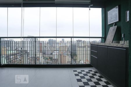 Studio à venda com 37m², 1 quarto e 1 vagaVaranda