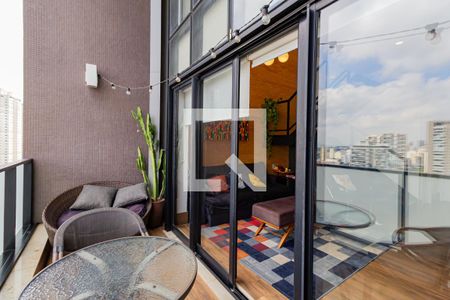 Varanda de apartamento para alugar com 1 quarto, 67m² em Campo Belo, São Paulo