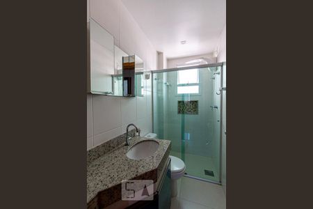 Banheiro Social de apartamento à venda com 3 quartos, 82m² em Planalto, Belo Horizonte