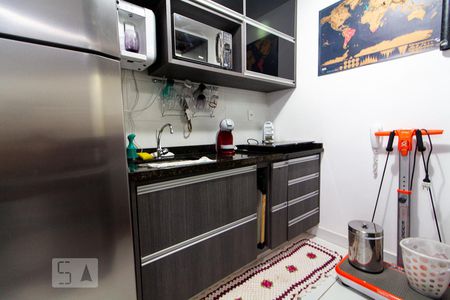Cozinha de apartamento para alugar com 1 quarto, 33m² em Águas Claras, Brasília