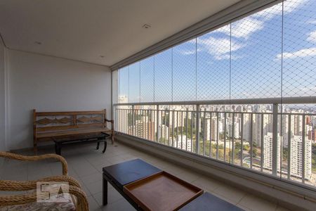 Varanda da Sala de apartamento à venda com 3 quartos, 283m² em Jardim Monte Kemel, São Paulo