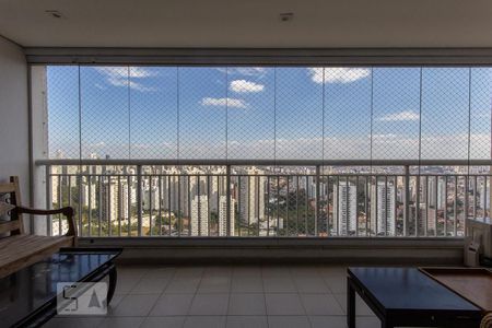 Varanda da Sala de apartamento à venda com 3 quartos, 283m² em Jardim Monte Kemel, São Paulo