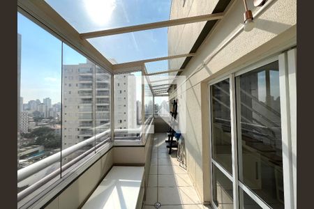 Varanda da Sala de apartamento para alugar com 3 quartos, 136m² em Chácara Inglesa, São Paulo