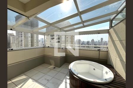 Varanda da Sala de apartamento para alugar com 3 quartos, 136m² em Chácara Inglesa, São Paulo