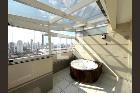 Varanda da Sala de apartamento para alugar com 3 quartos, 136m² em Chácara Inglesa, São Paulo