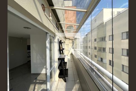 Varanda da Sala de apartamento para alugar com 3 quartos, 136m² em Chácara Inglesa, São Paulo