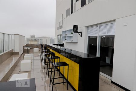 Studio à venda com 34m², 1 quarto e 1 vagaChurrasqueira