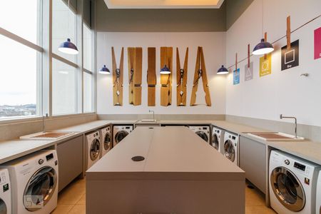 Studio à venda com 32m², 1 quarto e 1 vagaLavanderia