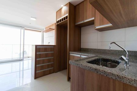 Cozinha e Sala de kitnet/studio para alugar com 1 quarto, 33m² em Norte (águas Claras), Brasília