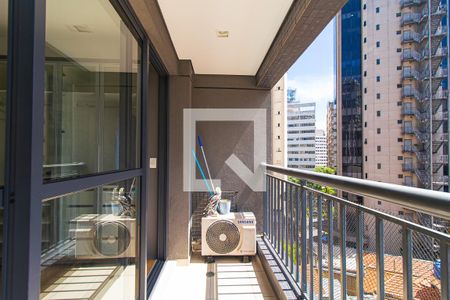 Studio para alugar com 42m², 1 quarto e 1 vagaVaranda