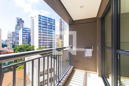 Studio para alugar com 42m², 1 quarto e 1 vagaVaranda
