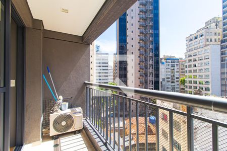 Studio para alugar com 42m², 1 quarto e 1 vagaVaranda