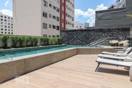 Studio para alugar com 42m², 1 quarto e 1 vagaPiscina