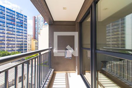 Studio para alugar com 42m², 1 quarto e 1 vagaVaranda