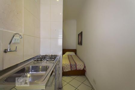 Cozinha - Lavanderia de kitnet/studio para alugar com 1 quarto, 16m² em Jardim Glória, São Paulo