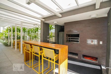 Área comum - Churrasqueira de kitnet/studio para alugar com 1 quarto, 30m² em Perdizes, São Paulo