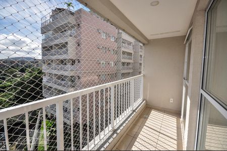 Varanda de apartamento à venda com 3 quartos, 75m² em Taquara, Rio de Janeiro