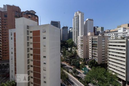 Vista - Sala de apartamento para alugar com 1 quarto, 35m² em Jardim Paulista, São Paulo