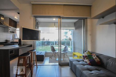 Sala de kitnet/studio à venda com 1 quarto, 34m² em Brooklin Paulista, São Paulo