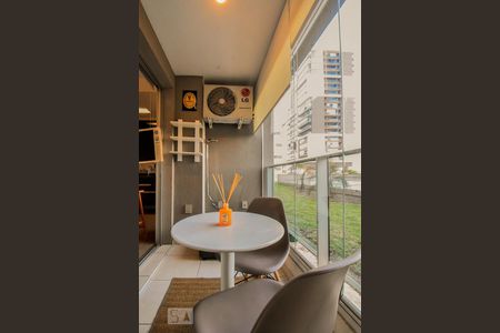 Studio à venda com 34m², 1 quarto e 1 vagaVaranda