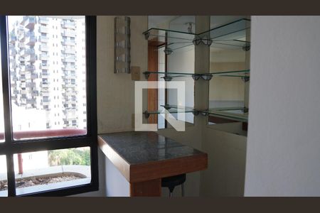 Detalhe Sala de apartamento à venda com 1 quarto, 43m² em Vila Andrade, São Paulo