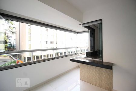 Varanda gourmet sala de apartamento para alugar com 3 quartos, 95m² em Santo Antônio, Belo Horizonte