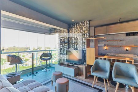 Studio - Sala e Quarto de apartamento para alugar com 1 quarto, 42m² em Vila Cruzeiro, São Paulo