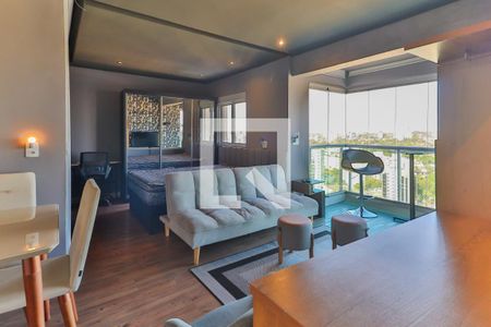 Studio - Sala e Quarto de apartamento para alugar com 1 quarto, 42m² em Vila Cruzeiro, São Paulo