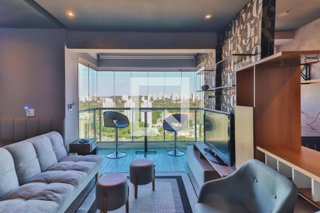 Studio - Sala e Quarto de apartamento para alugar com 1 quarto, 42m² em Vila Cruzeiro, São Paulo