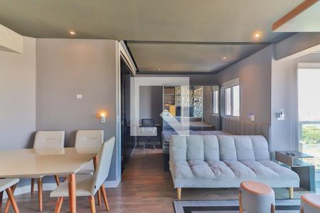 Studio - Sala e Quarto de apartamento para alugar com 1 quarto, 42m² em Vila Cruzeiro, São Paulo