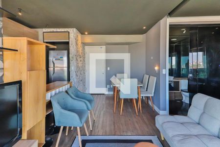 Studio - Sala e Quarto de apartamento para alugar com 1 quarto, 42m² em Vila Cruzeiro, São Paulo