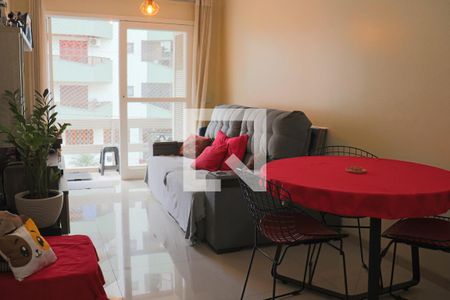 Sala jantar e estar de apartamento à venda com 1 quarto, 62m² em Centro, São Leopoldo