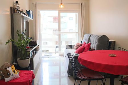 Sala jantar e estar de apartamento à venda com 1 quarto, 62m² em Centro, São Leopoldo