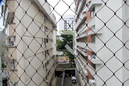 Sala vista  de apartamento à venda com 1 quarto, 63m² em Jardim Botânico, Rio de Janeiro