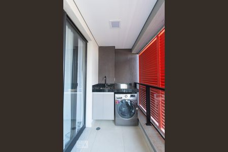 Studio à venda com 36m², 1 quarto e 1 vagaVaranda