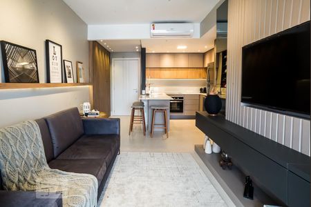 Sala de apartamento para alugar com 1 quarto, 49m² em Petrópolis, Porto Alegre
