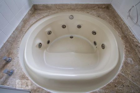 Banheiro social detalhe de apartamento à venda com 1 quarto, 54m² em Jardim Paulistano, São Paulo